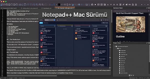 Notepad++ Mac Sürümü Notepad++ Mac Sürümü