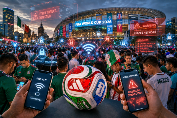 Dünya Kupası 2026 Wi-Fi Tehlikesi: Meksika'daki Açık Ağlar Taraftarları Siber Risklerle Karşı Karşıya Bırakıyor Dünya Kupası 2026 Wi-Fi Tehlikesi: Meksika'daki Açık Ağlar Taraftarları Siber Risklerle Karşı Karşıya Bırakıyor