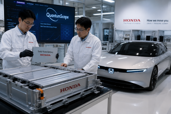 Honda QuantumScape iş birliği Honda QuantumScape iş birliği
