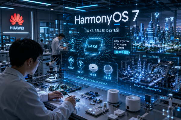 Huawei HarmonyOS 7, 64 KB Bellekli IoT Cihazlarına Destek Getiriyor Huawei HarmonyOS 7, 64 KB Bellekli IoT Cihazlarına Destek Getiriyor