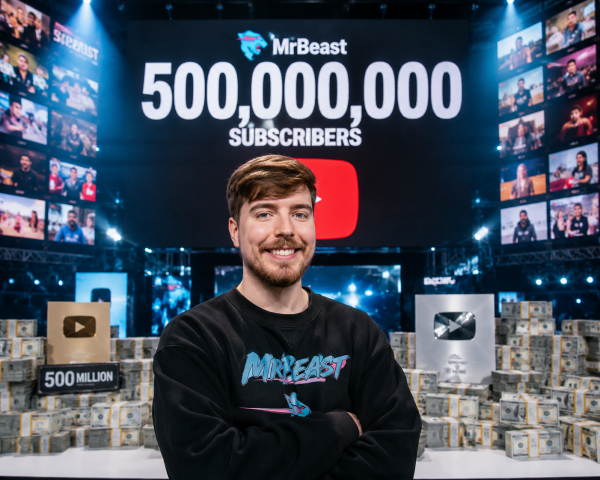 MrBeast 500 milyon abone MrBeast 500 milyon abone