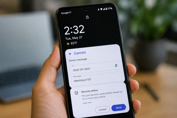 Android Kilit Ekranındaki Gemini Hatası SMS Gönderimine İzin Verebiliyor Android Kilit Ekranındaki Gemini Hatası SMS Gönderimine İzin Verebiliyor