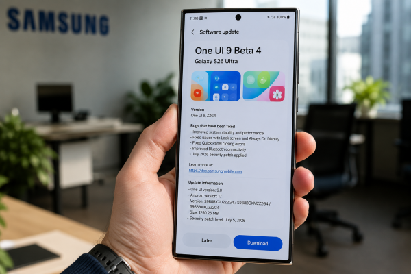Galaxy S26 Serisi One UI 9.0 Beta 4 Güncellemesini Almaya Başladı: Performans Ve Kararlılık Ön Planda Galaxy S26 Serisi One UI 9.0 Beta 4 Güncellemesini Almaya Başladı: Performans Ve Kararlılık Ön Planda