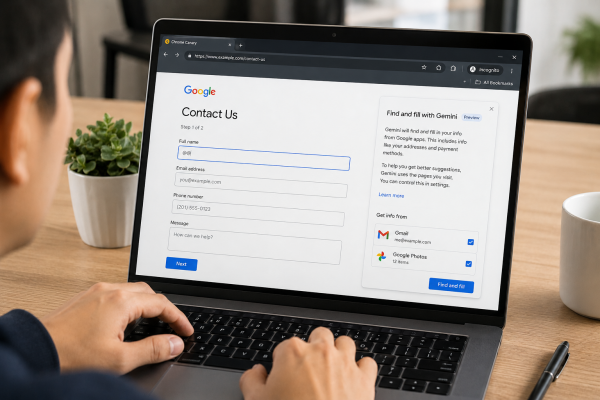 Google Chrome Find And Fill With Gemini Özelliği Form Doldurma Deneyimini Değiştiriyor Google Chrome Find And Fill With Gemini Özelliği Form Doldurma Deneyimini Değiştiriyor