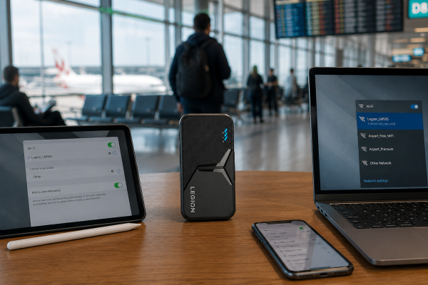 Lenovo Legion LM50S Tanıtıldı: Wi-Fi 6 Destekli Taşınabilir Modem Dikkat Çeken Fiyatla Geldi