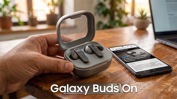 Samsung Galaxy Buds On