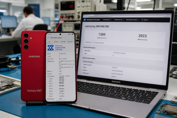 Samsung Galaxy M67'nin Geekbench Kaydı Ortaya Çıktı Samsung Galaxy M67'nin Geekbench Kaydı Ortaya Çıktı