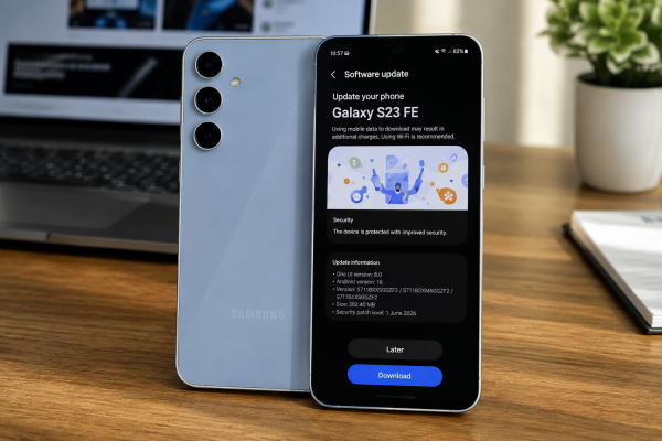 Samsung Galaxy S23 FE Haziran 2026 Güvenlik Güncellemesi Yayınlandı Samsung Galaxy S23 FE Haziran 2026 Güvenlik Güncellemesi Yayınlandı
