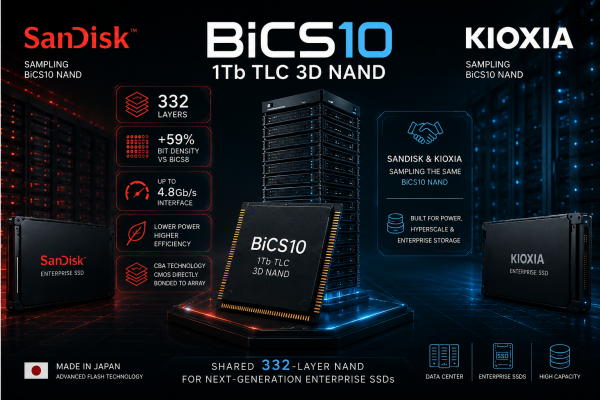 SanDisk’in Yeni NAND Hamlesi 512TB SSD Döneminin Önünü Açıyor SanDisk’in Yeni NAND Hamlesi 512TB SSD Döneminin Önünü Açıyor