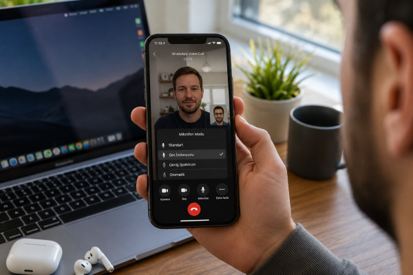 WhatsApp iOS Aramalarına Mikrofon Modu Denetimlerini Ekledi