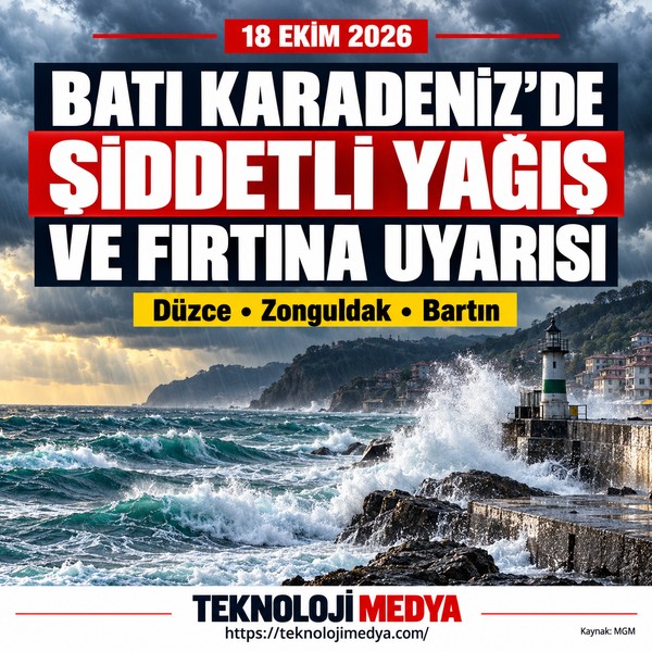 Batı Karadeniz yağış uyarısı: 6 ilde kuvvetli yağış 1 Batı Karadeniz yağış uyarısı için hazırlanan fırtınalı kıyı görseli